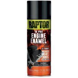 Engine Enamel Flat Black 300C 400ml Raptor